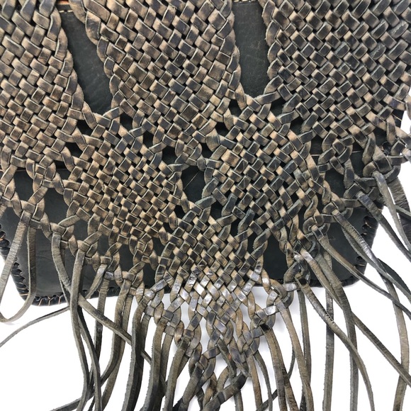 Boho Leather Fringed Crossbody Bag - Picture 16 of 16